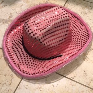 Pink Sequin Cowboy Hat